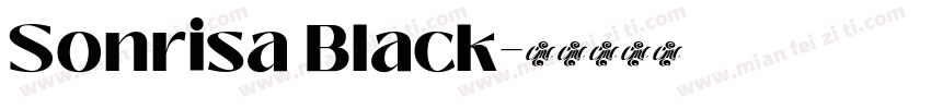 Sonrisa Black字体转换
